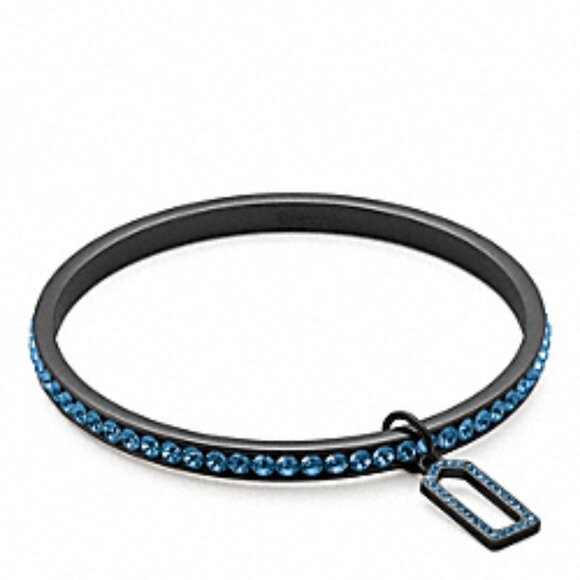 NWT Coach Pave Bangle (Black/Navy) - Picture 1 of 10